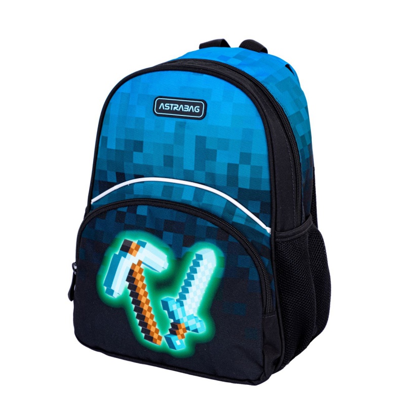 ASTRA - Detský batoh AstraBAG BLUE PIXEL, AK300, 502024094