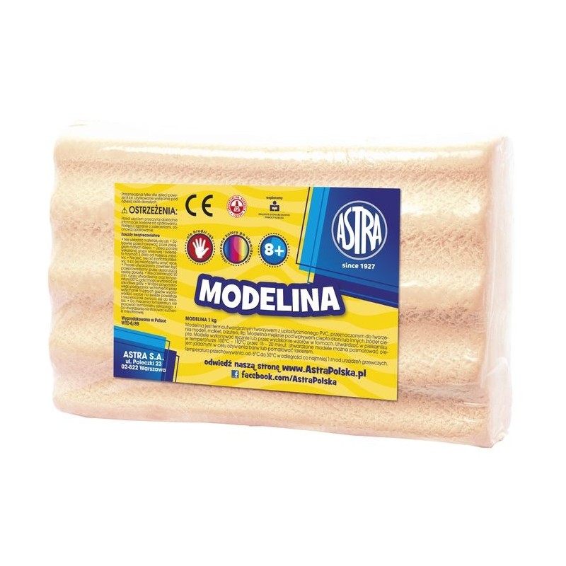 ASTRA - Modelovacia hmota do rúry MODELINA 1kg Telová, 304111001