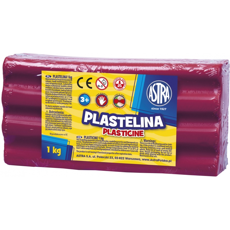 ASTRA - Plastelína 1kg Purpurová, 303111009