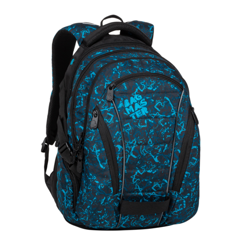 BAGMASTER - Študentský batoh BAG 20 B BLUE/BLACK