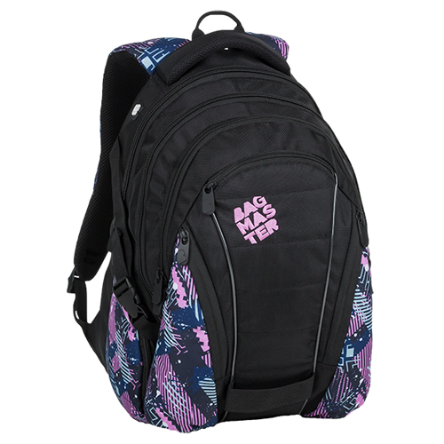 Obrázok BAGMASTER - Študentský batoh BAG 9 A PINK/PETROL/BLACK