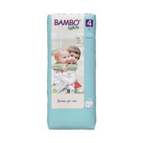 Obrázok BAMBO Nature Jednorázové plienky 4 Tall, 48 ks, pre 7-14 kg