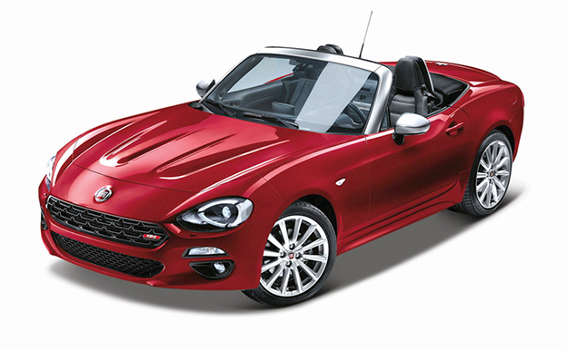 BBURAGO - 1:24 FIAT 124 SPIDER RED