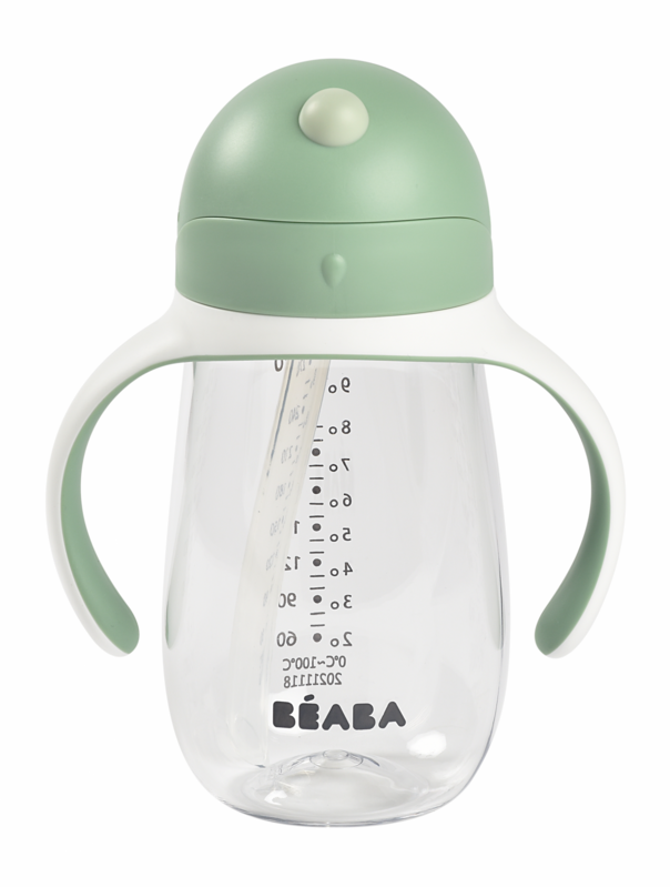 BEABA - Hrnček so slamkou 300ml Sage Green