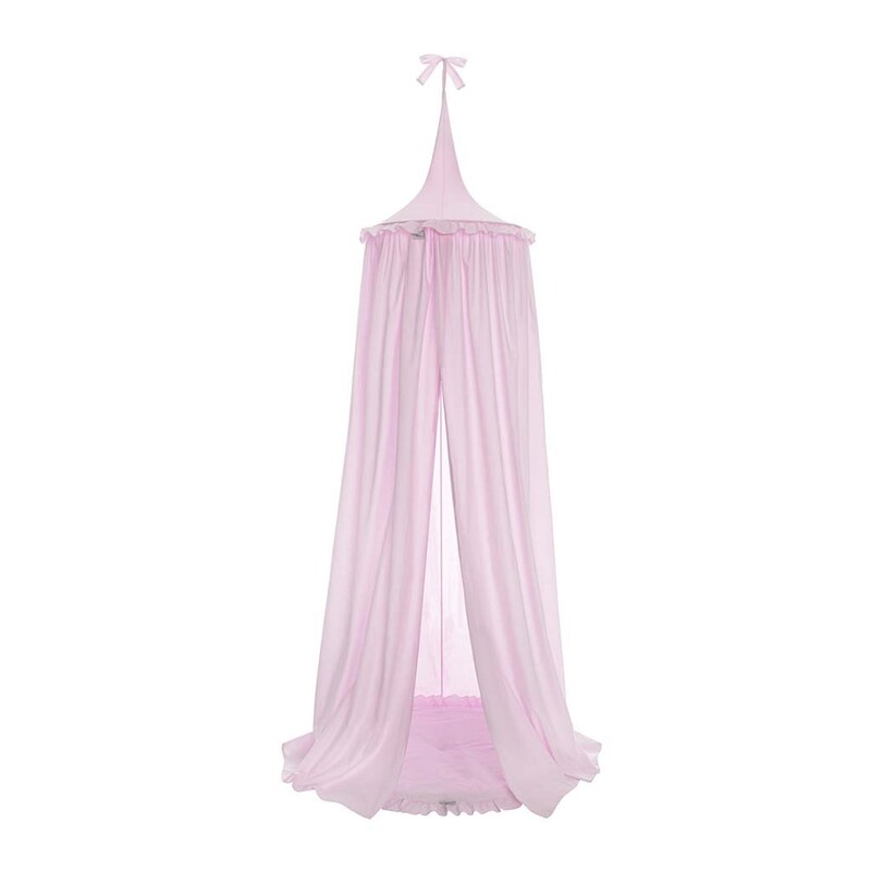 BELISIMA - Závesný stropný luxusný baldachýn + podložka ružový