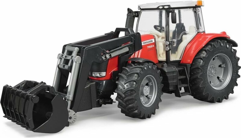 BRUDER - Traktor MASSEY FERGUSON 7624 s čelným nakladačom