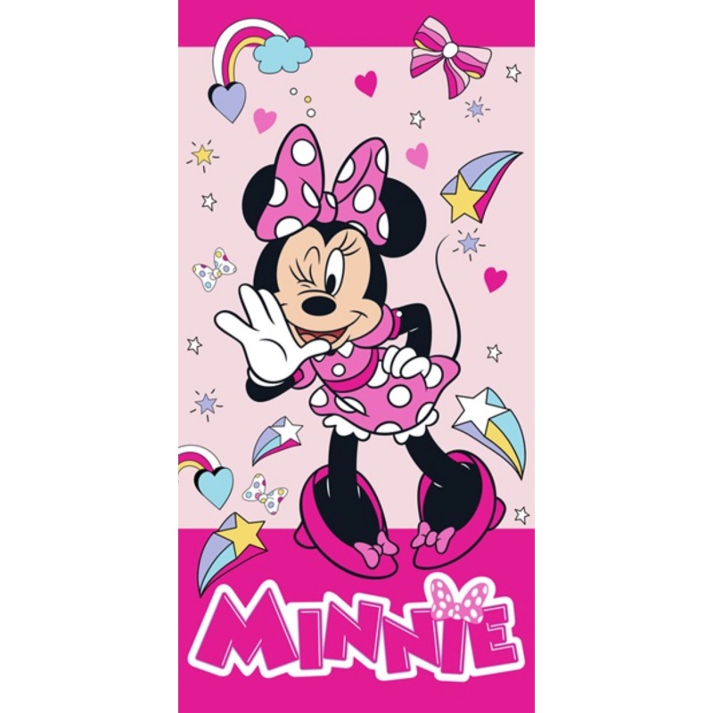 CARBOTEX - Bavlnená osuška 70/140cm Minnie Mouse, MNM2295018