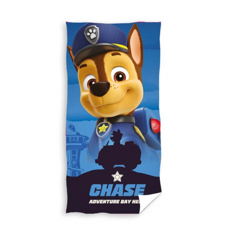 CARBOTEX - Bavlnená osuška 70/140cm Paw Patrol Chase, PAW235115