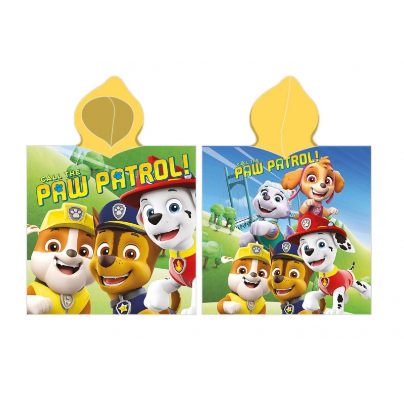 CARBOTEX - Bavlnené pončo 55/110cm Paw Patrol, PAW235001