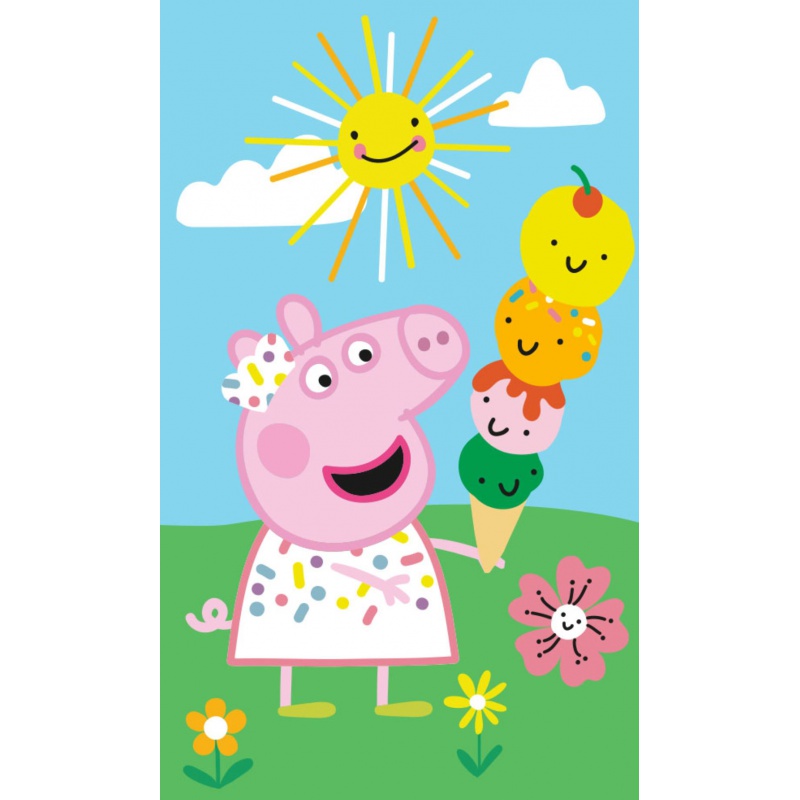 CARBOTEX - Detský uterák 30/50cm Peppa Pig, PP211097