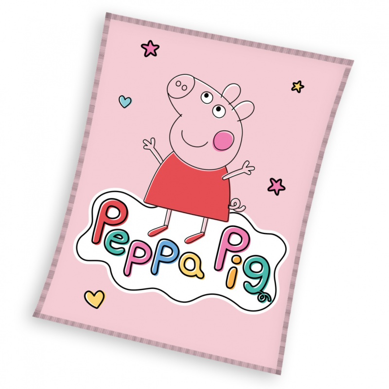 CARBOTEX - Mikroplyšová deka 110/140cm Peppa Pig, PP224051