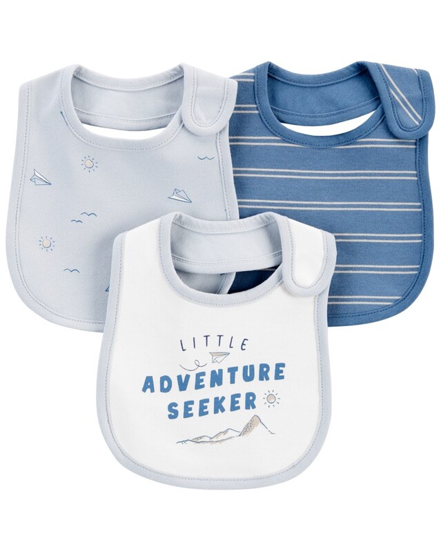 CARTERS - Podbradník Blue/Ivory chlapec MFL 3ks