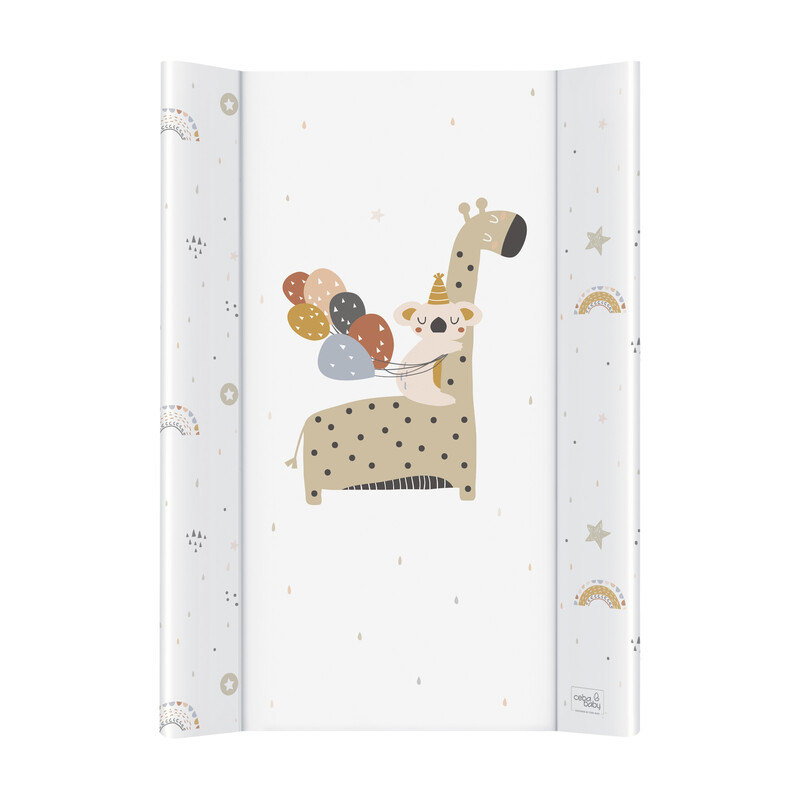 CEBA - Podložka prebaľovacia 2-hranná s pevnou doskou (50x70) Comfort Giraffe