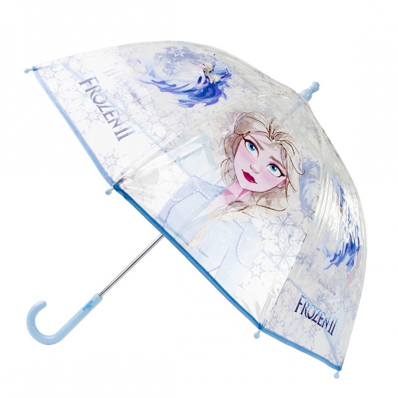 CERDÁ - Detský dáždnik DISNEY FROZEN II Elsa Transparent, 2400000616