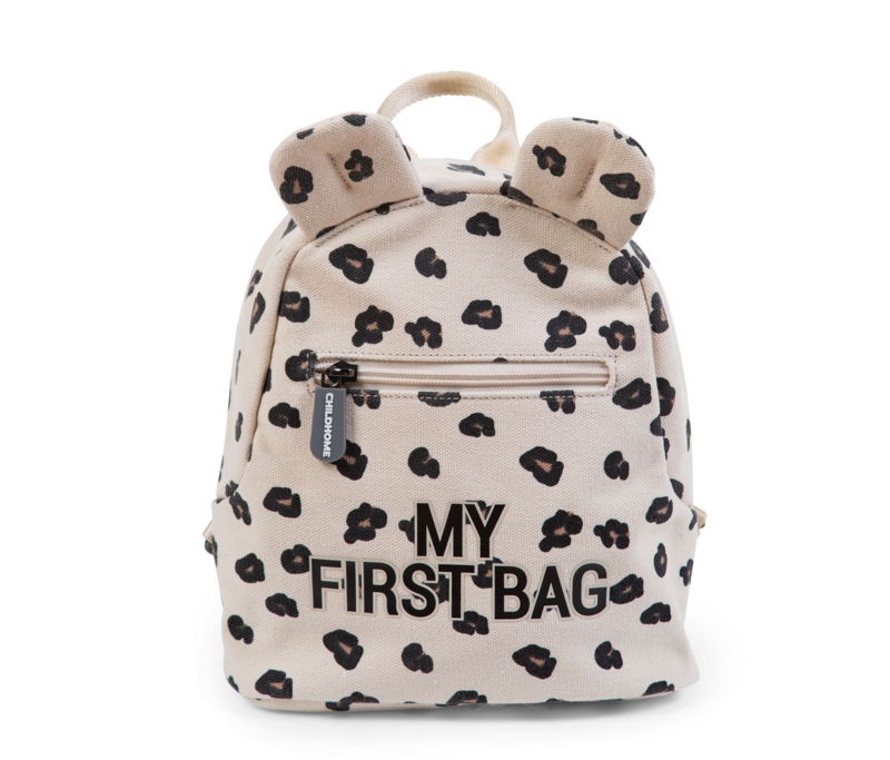 CHILDHOME - Detský batoh My First Bag Canvas Leopard