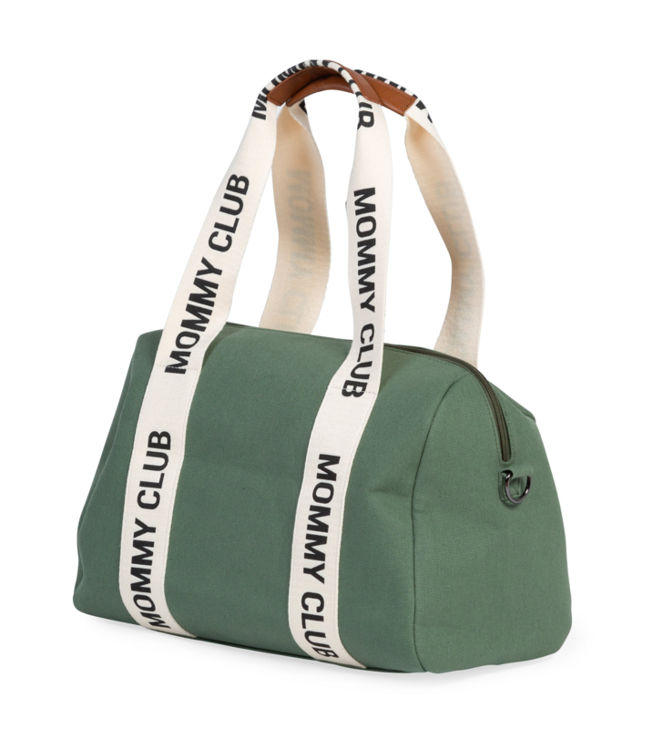 CHILDHOME - Prebaľovacia taška Mommy Club Signature Canvas Green