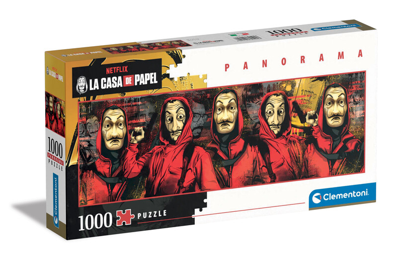 CLEMENTONI - Puzzle 1000 dielikov Panorama - La Casa de Papel