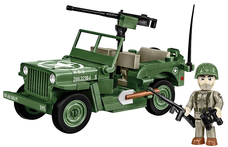 COBI - 2296 II WW Willys MB D-DAY, 1:35, 132 k, 1 f