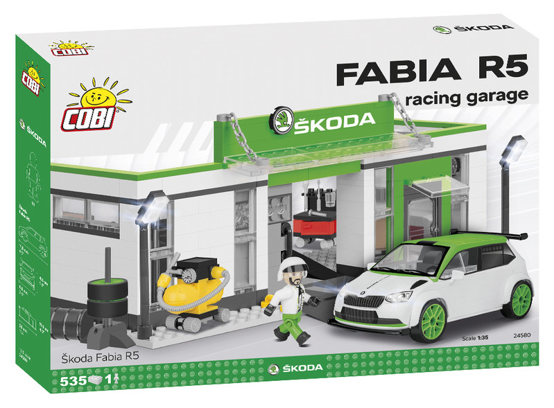 Obrázok Cobi Škoda Fabia R5 Racing garáž (5902251245801)