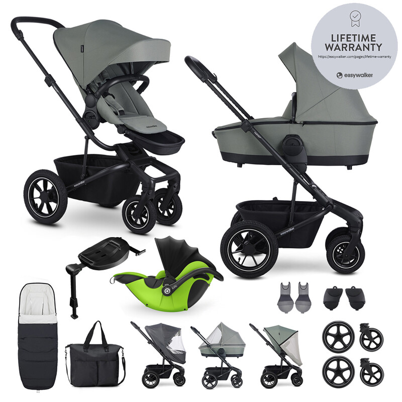 EASYWALKER - Kočík kombinovaný Harvey? Agave Green XXL AIR + KIDDY Evoluna i-size 2 + základňa