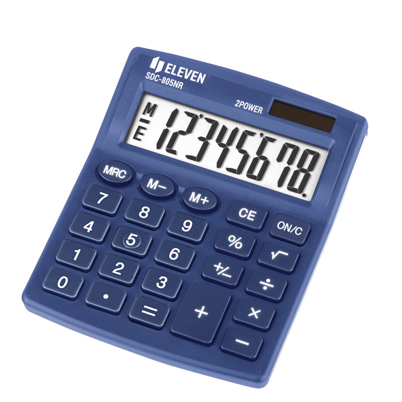 ELEVEN  - SDC 805NRNVE blue kalkulátor
