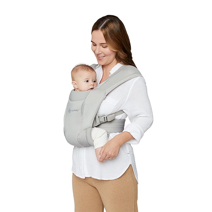 ERGOBABY - Nosič Embrace - Soft Air Mesh - Soft Grey