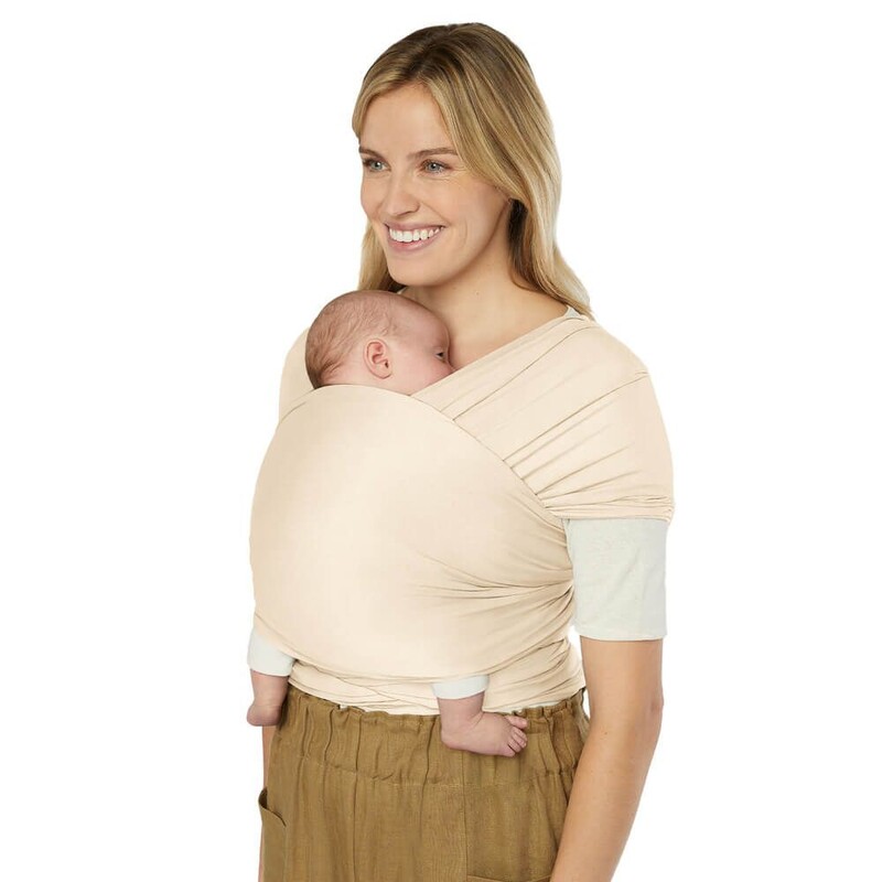 ERGOBABY - ŠATKA/Aura Sustainably Sourced Knit Baby Wrap - Cream