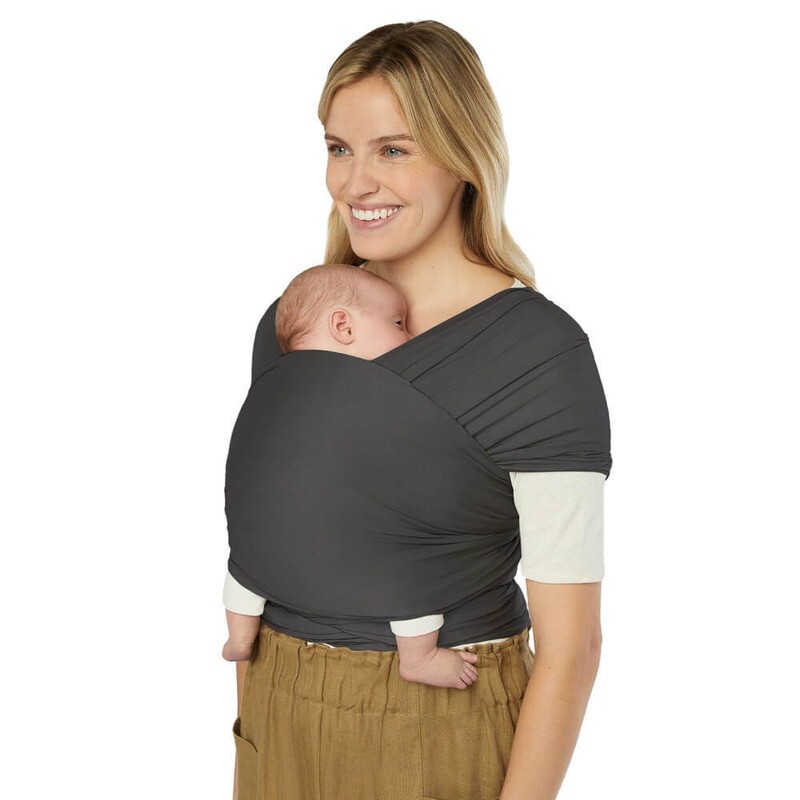 ERGOBABY - ŠATKA/Aura Sustainably Sourced Knit Baby Wrap - Soft Black