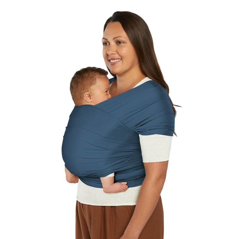 ERGOBABY - ŠATKA/Aura Sustainably Sourced Mesh Baby Wrap - Twilight Navy