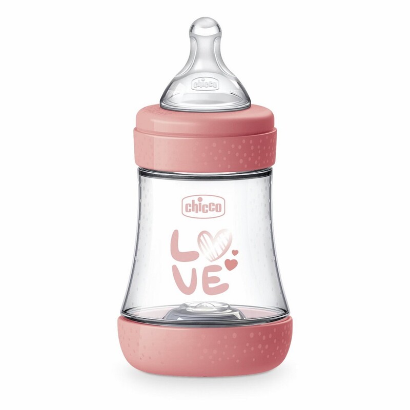 CHICCO - Fľaša dojčenská Perfect5 silikón 150ml dievča