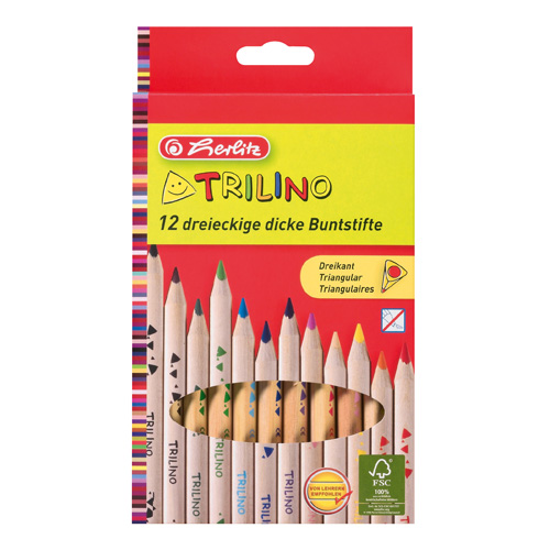 HERLITZ - Pastelky TRILINO Jumbo 12 ks