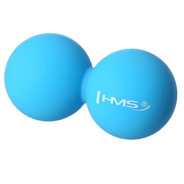 Obrázok Dvojitý masážní míč HMS BLC02 modrý - Lacrosse Ball