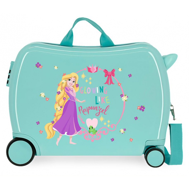 JOUMMA BAGS - Detský cestovný kufor na kolieskach / odrážadlo PRINCESS Rapunzel, 34L, 4489823