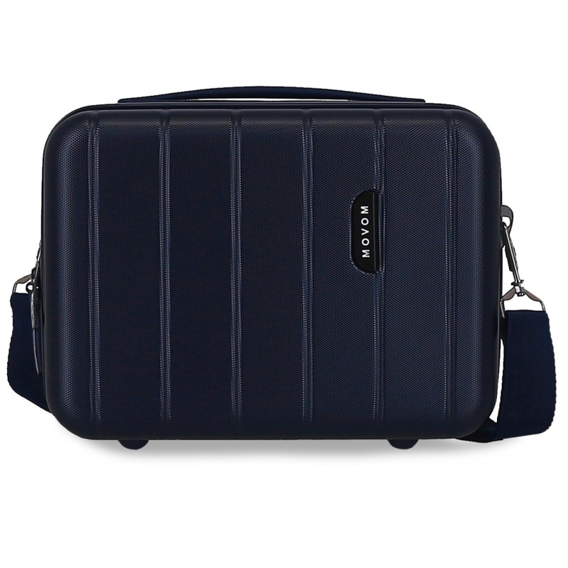 JOUMMA BAGS - MOVOM Wood Navy Blue, Cestovný kozmetický príručný kufrík, 21x29x15cm, 9L, 5313964