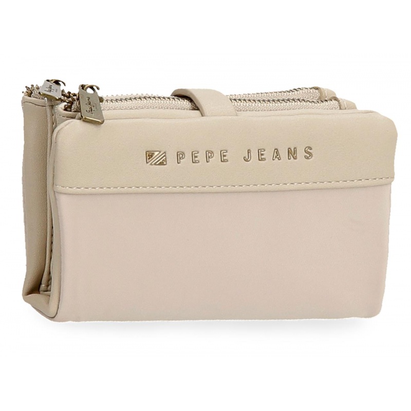 JOUMMA BAGS - Pepe Jeans Morgan Beige - Dámska peňaženka, 7928333