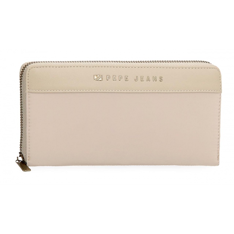 JOUMMA BAGS - Pepe Jeans Morgan Beige - Dámska peňaženka, 7928533