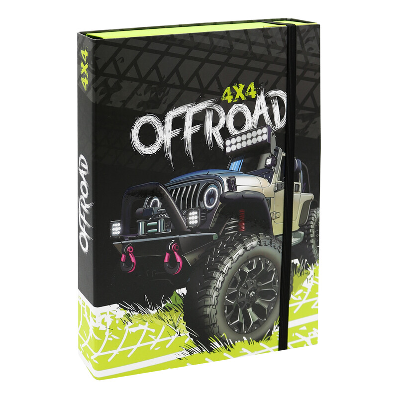 JUNIOR - Box na zošity A4 JUMBO - Offroad