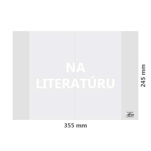 JUNIOR - Obal na Literatúru PVC 355x245 mm, hrubý/transparentný, 1 ks