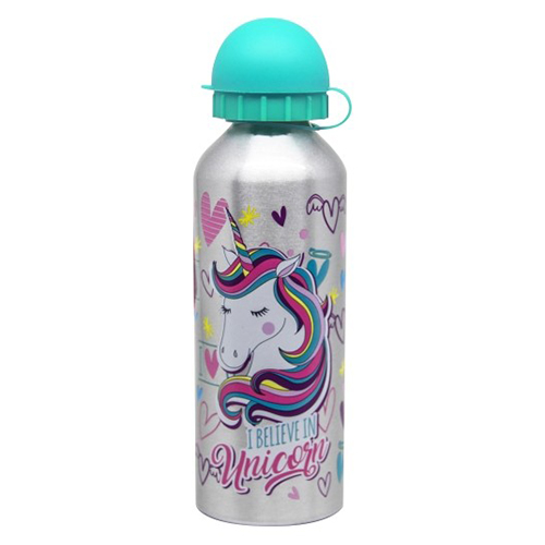 Obrázok Fľaša hliníková alu flowy 500 ml, unicorn