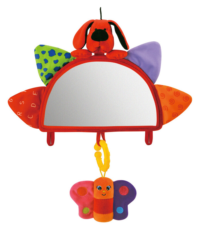 K´S KIDS - Baby návlek na opierku so zrkadielkom a závesnými hračkami