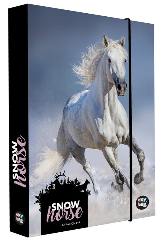KARTON PP - Box na zošity A4 Jumbo Snow horse