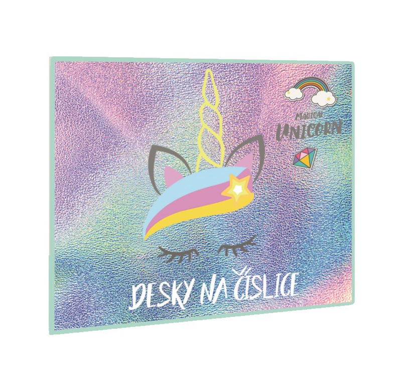 KARTON PP - Dosky na číslice Unicorn iconic