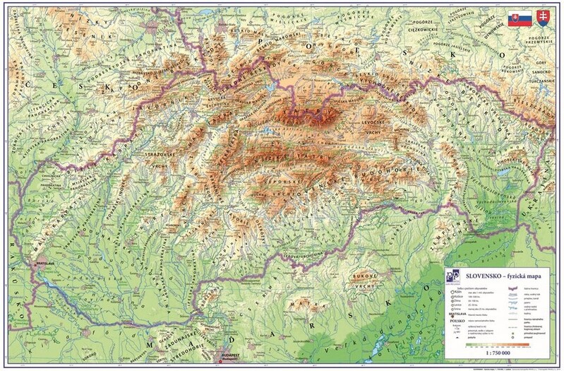 KARTON PP - Podložka na stôl - Slovenská republika 60x40cm