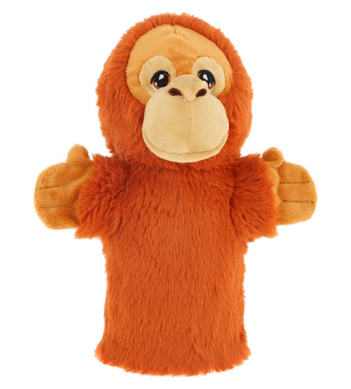 KEEL TOYS - SE3076-4 Keeleco Orangutan - eko plyšový maňuška na ruku 27 cm