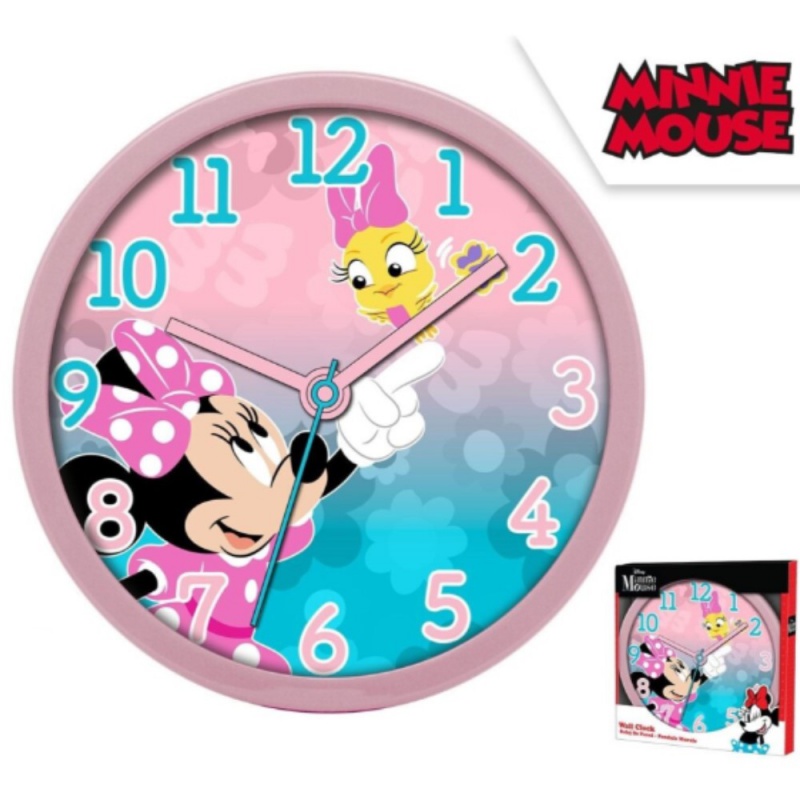 KIDS LICENSING - Detské nástenné hodiny MINNIE MOUSE, MN3075