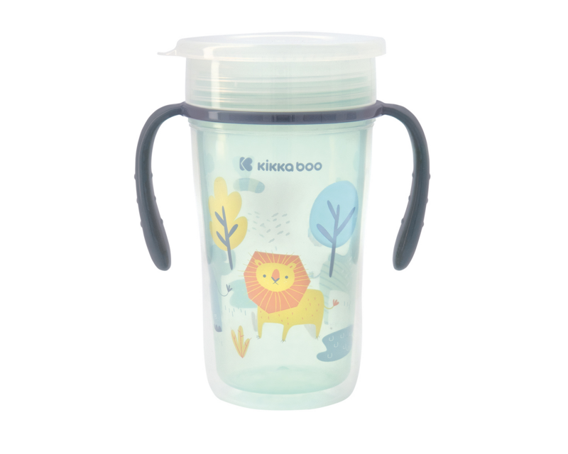 KIKKABOO - Hrnček trénovací 360° 300ml 12m+ Lion