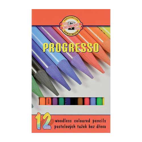 KOH-I-NOOR - Pastelky Progresso, sada 12 ks