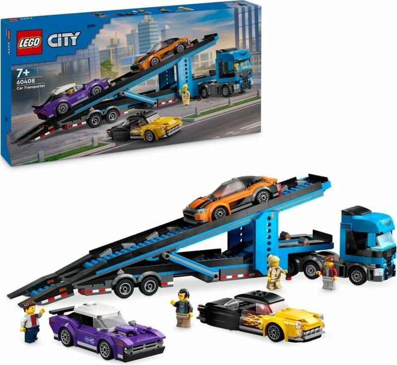 LEGO - City 60408 Kamión na prepravu áut so športiakmi