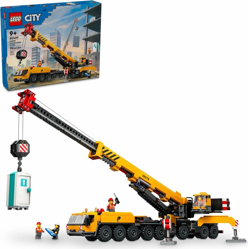 LEGO - City 60409 Žltý pojazdný stavebný žeriav