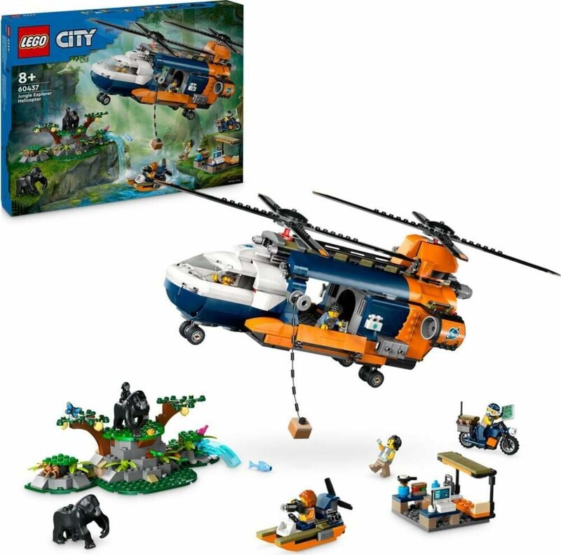 LEGO - City 60437 Helikoptéra na prieskum džungle v základnom tábore